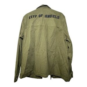 PAIGE Men's Dalton "City of Angels" Green Shirt Jacket
